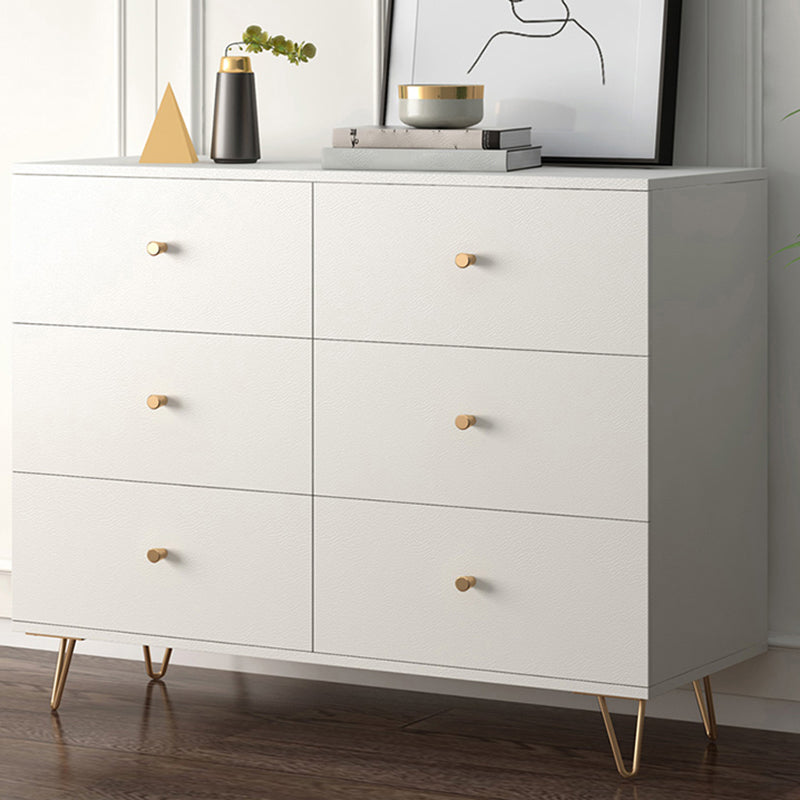 Weiße, moderne Kommode aus Holz für Schlafzimmer, 39,9 cm breit