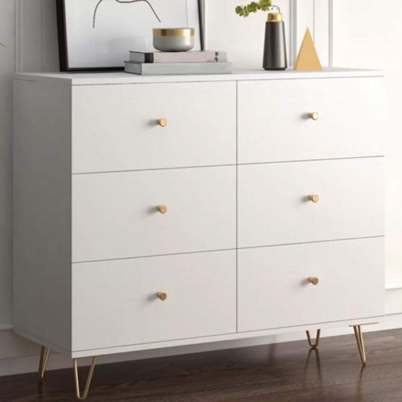 Weiße, moderne Kommode aus Holz für Schlafzimmer, 39,9 cm breit
