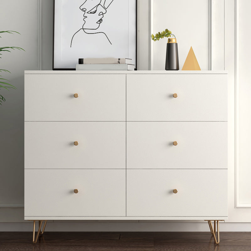Weiße, moderne Kommode aus Holz für Schlafzimmer, 39,9 cm breit