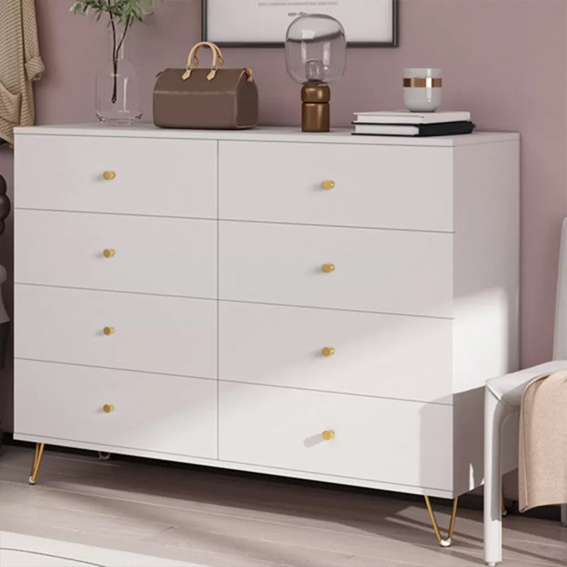 Weiße, moderne Kommode aus Holz für Schlafzimmer, 39,9 cm breit