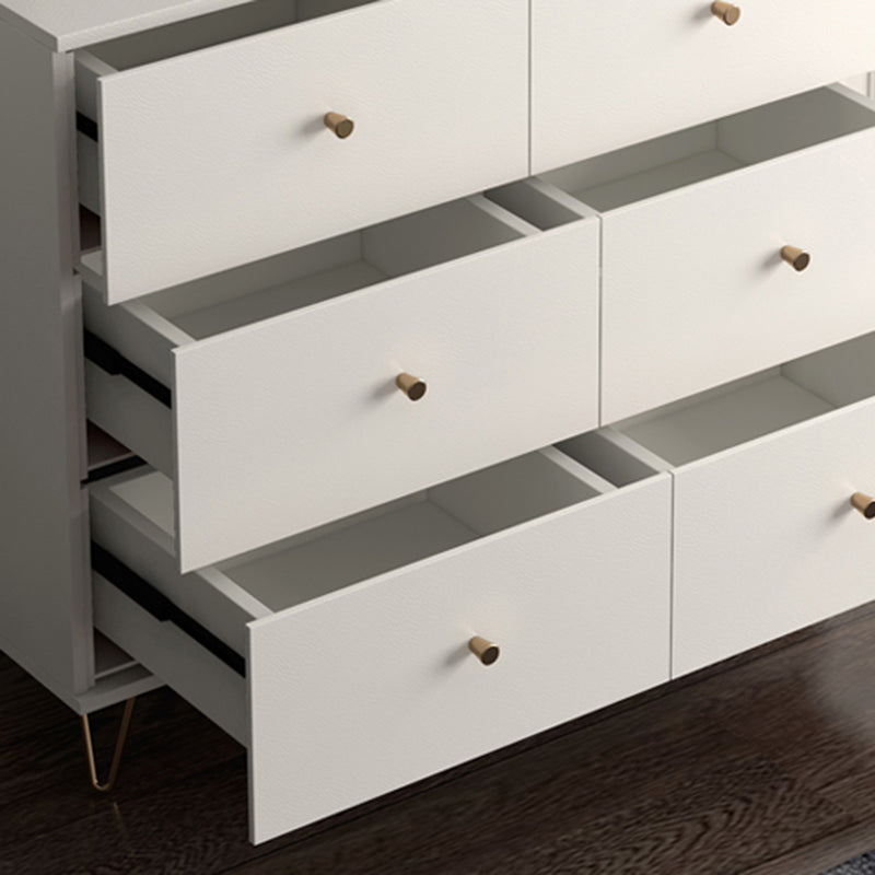 Weiße, moderne Kommode aus Holz für Schlafzimmer, 39,9 cm breit