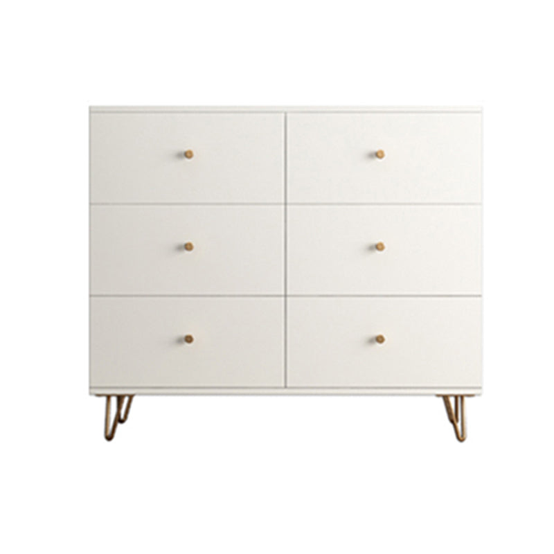 Weiße, moderne Kommode aus Holz für Schlafzimmer, 39,9 cm breit