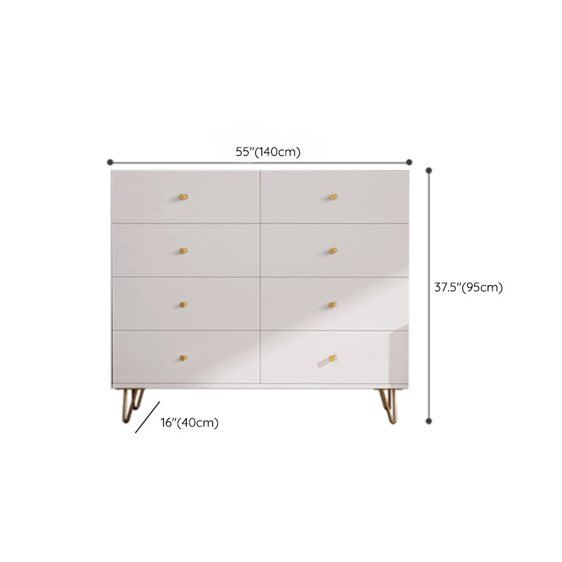 Weiße, moderne Kommode aus Holz für Schlafzimmer, 39,9 cm breit