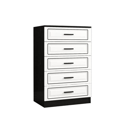 Cómoda doble para el hogar de madera con cómoda de soltero de 15,75" W sin espejo