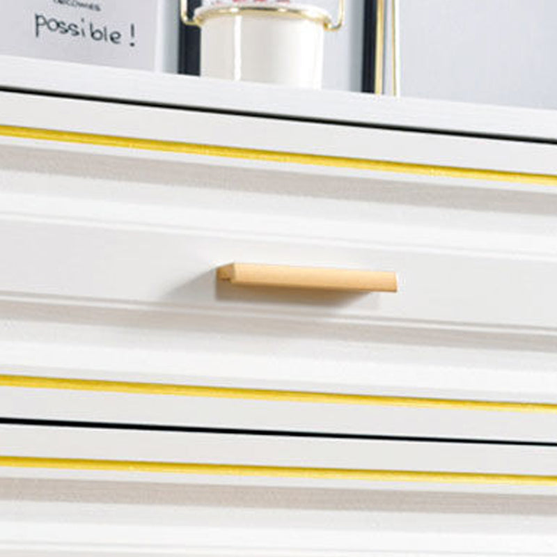 Cómoda doble para el hogar de madera con cómoda de soltero de 15,75" W sin espejo