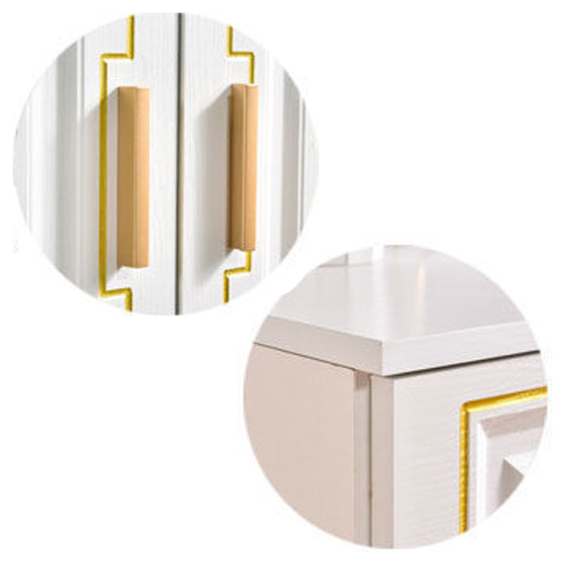 Cómoda doble para el hogar de madera con cómoda de soltero de 15,75" W sin espejo