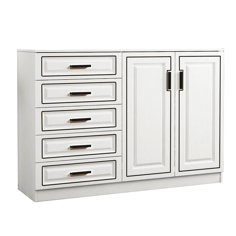 Cómoda doble para el hogar de madera con cómoda de soltero de 15,75" W sin espejo