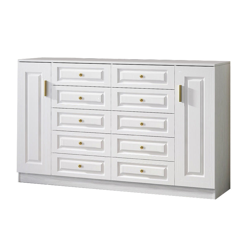 Cómoda doble para el hogar de madera con cómoda de soltero de 15,75" W sin espejo