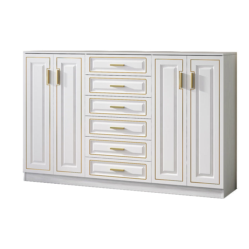 Cómoda doble para el hogar de madera con cómoda de soltero de 15,75" W sin espejo