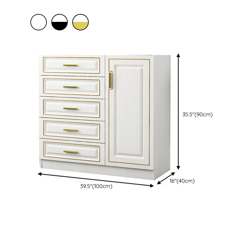 Cómoda doble para el hogar de madera con cómoda de soltero de 15,75" W sin espejo