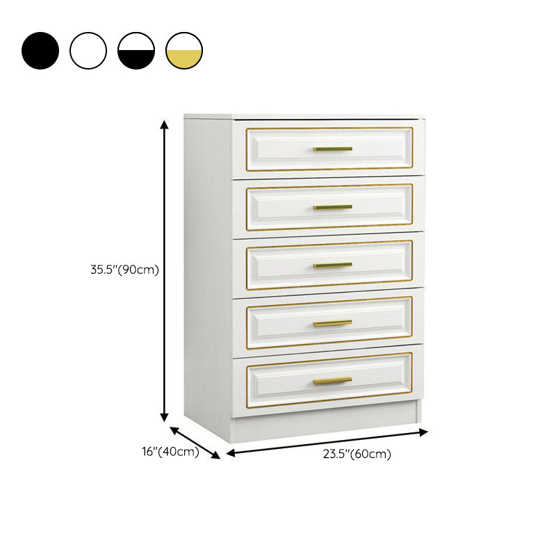 Cómoda doble para el hogar de madera con cómoda de soltero de 15,75" W sin espejo