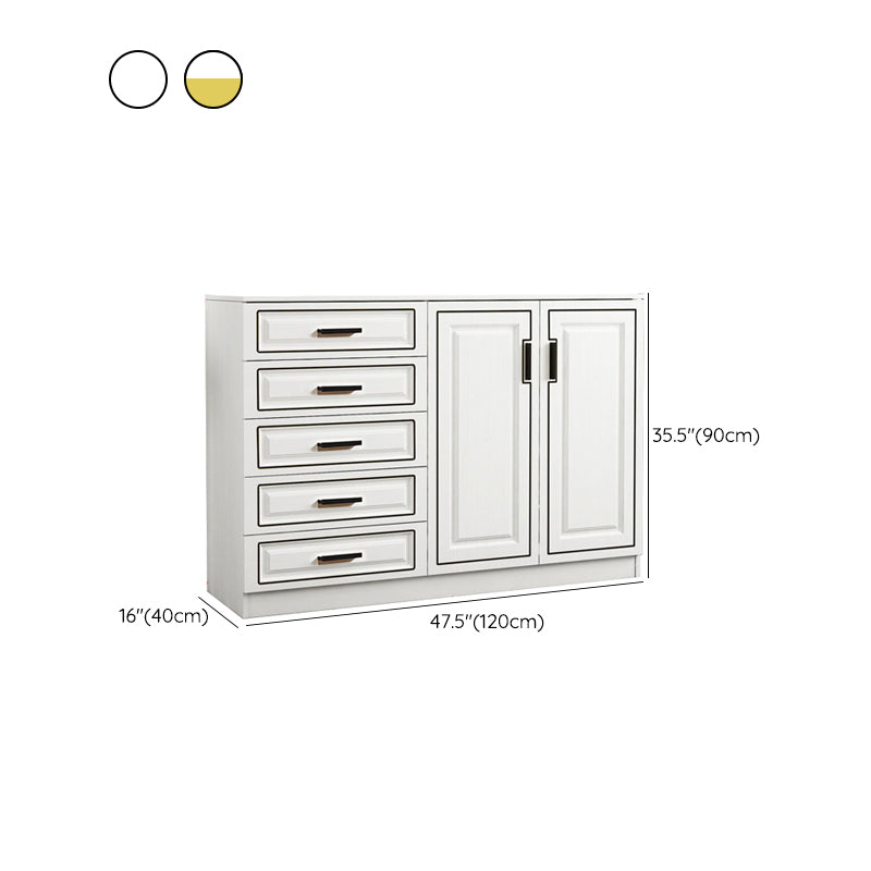 Cómoda doble para el hogar de madera con cómoda de soltero de 15,75" W sin espejo