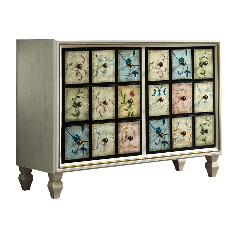 Traditional Bedroom Wooden Storage Chest Horizontal Chest with Drawers 49"L x 18"W x 35"H Beige Clearhalo 'Bedroom Furniture' 'Dressers & Chests' 'dressers_chests' 'furn' 'furn_dressers_chests' 'Furniture' 6421446