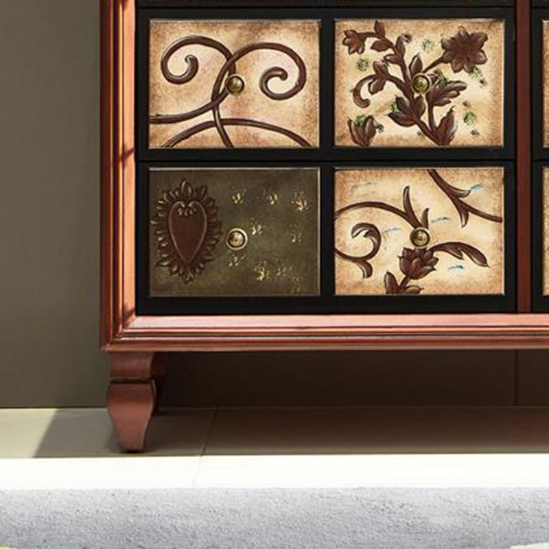 Traditional Bedroom Wooden Storage Chest Horizontal Chest with Drawers Clearhalo 'Bedroom Furniture' 'Dressers & Chests' 'dressers_chests' 'furn' 'furn_dressers_chests' 'Furniture' 6421447