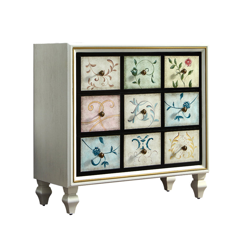 Traditional Bedroom Wooden Storage Chest Horizontal Chest with Drawers 35.4"L x 16.1"W x 35.4"H Beige Clearhalo 'Bedroom Furniture' 'Dressers & Chests' 'dressers_chests' 'furn' 'furn_dressers_chests' 'Furniture' 6421448