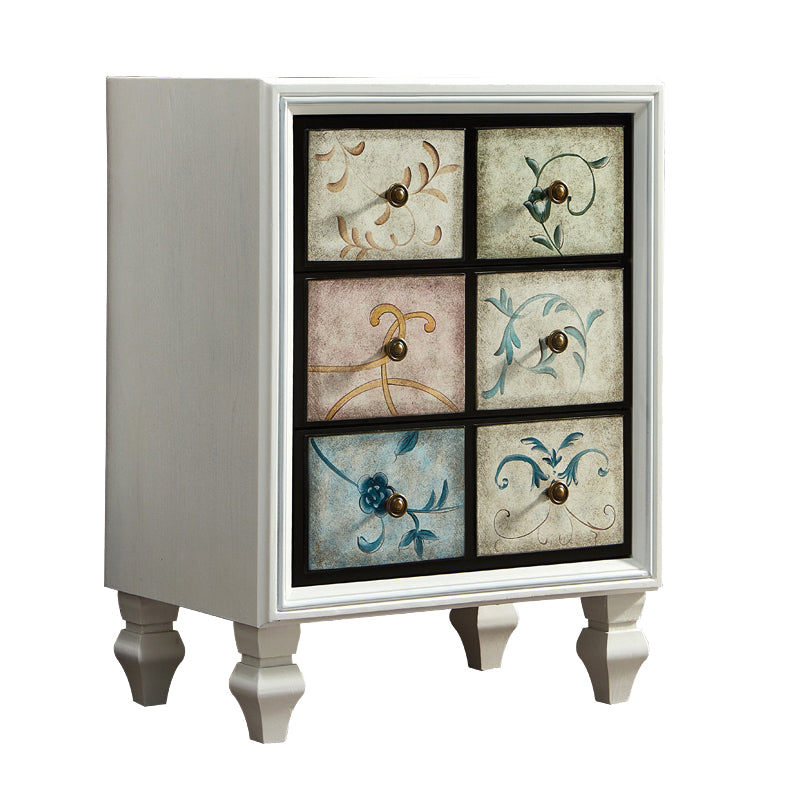 Cassettiera orizzontale in legno per camera da letto tradizionale con cassetti