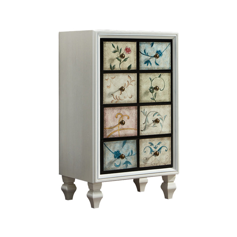 Traditional Bedroom Wooden Storage Chest Horizontal Chest with Drawers 23.6"L x 16.1"W x 39.8"H Beige Clearhalo 'Bedroom Furniture' 'Dressers & Chests' 'dressers_chests' 'furn' 'furn_dressers_chests' 'Furniture' 6421451