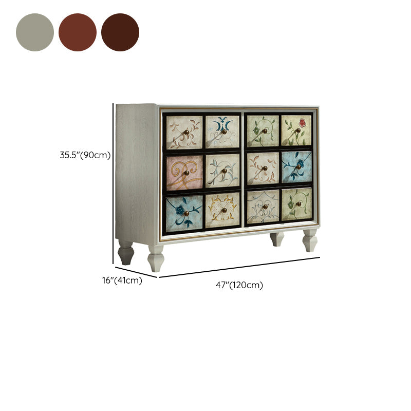 Traditional Bedroom Wooden Storage Chest Horizontal Chest with Drawers Clearhalo 'Bedroom Furniture' 'Dressers & Chests' 'dressers_chests' 'furn' 'furn_dressers_chests' 'Furniture' 6421467