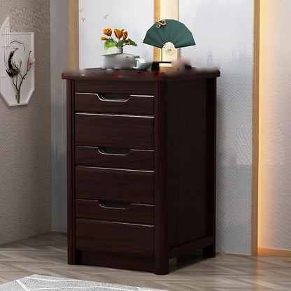 Américain de rangement traditionnel coffre en bois commode coffre