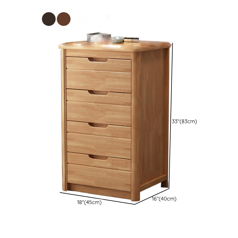 Américain de rangement traditionnel coffre en bois commode coffre