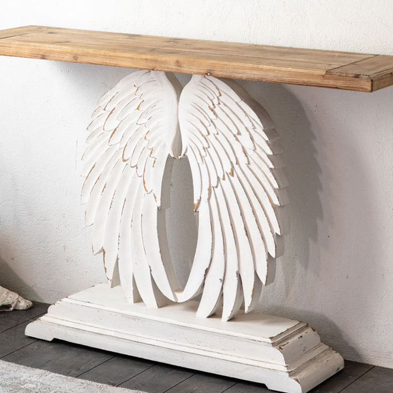 French Country Console Table 16" W Resistant Accent Table for Hall Clearhalo 'Console Tables' 'console_tables' 'Entry & Mudroom Furniture' 'furn' 'furn_console_tables' 'Furniture' 6421583