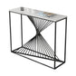 Contemporary Console Accent Table Antique Finish Console Sofa Table in Marble