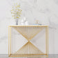 Contemporary Console Accent Table Antique Finish Console Sofa Table in Marble
