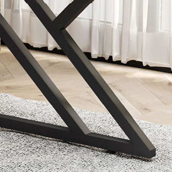 29.53" H Contemporary Office Desk Antique Finish Computer Desk with Metal Legs Clearhalo 'furn' 'furn_office_desk' 'Furniture' 'Office Desks' 'Office Furniture' 'office_desk' 6422721