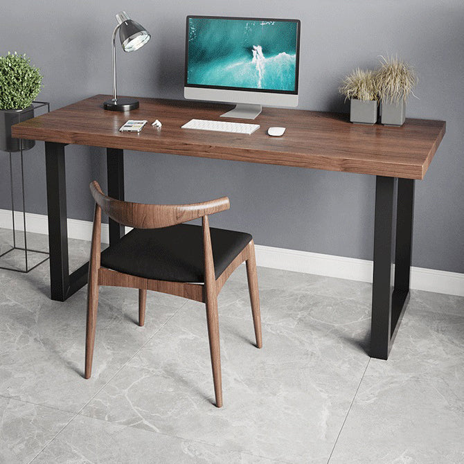 Home or Office Rectangular Office Desk Brown Industrial Sled Writing Desk Clearhalo 'furn' 'furn_office_desk' 'Furniture' 'Office Desks' 'Office Furniture' 'office_desk' 6422805
