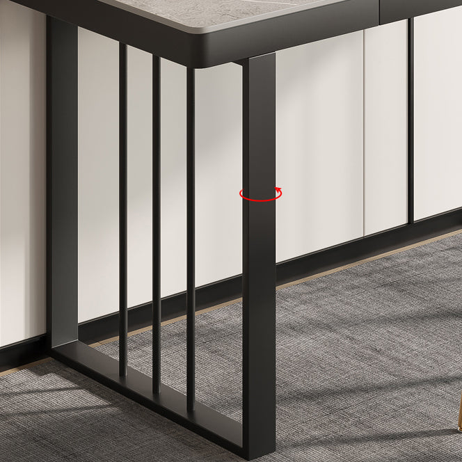 Escritorio de escritura contemporánea escritorio de trineo rectangular para dormitorio