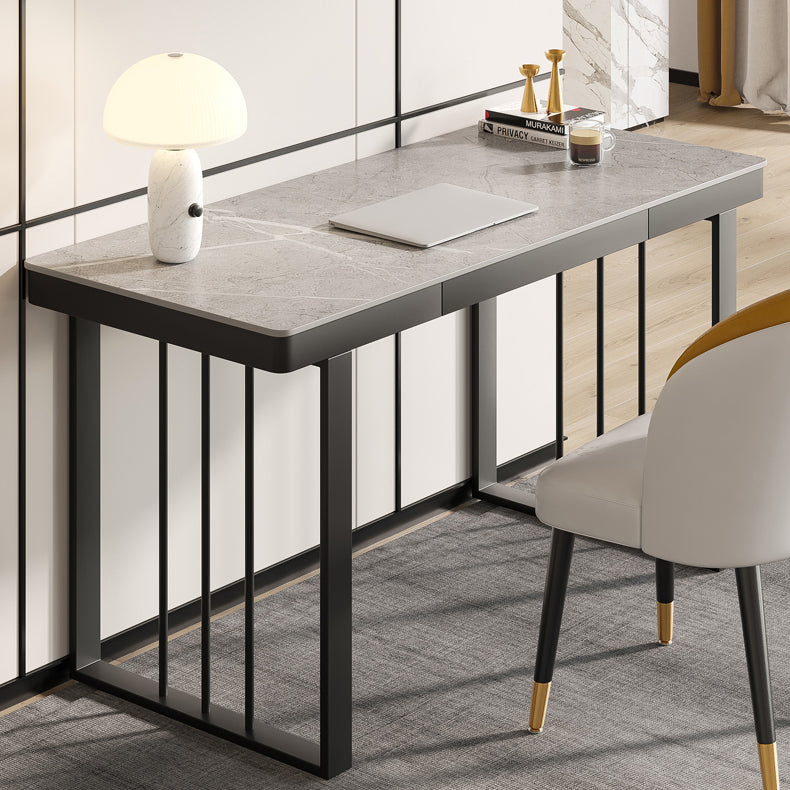 Escritorio de escritura contemporánea escritorio de trineo rectangular para dormitorio