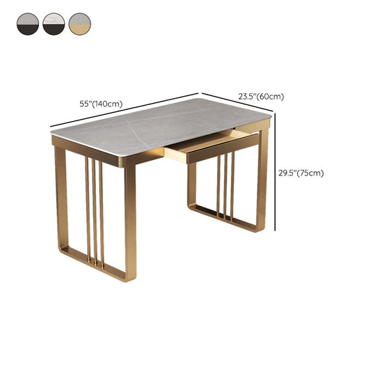 Eigentijdse schrijfbureau rechthoekige slee sleed bureau voor slaapkamer