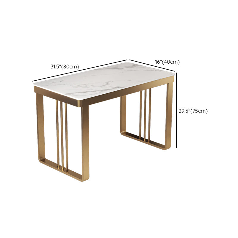 Escritorio de escritura contemporánea escritorio de trineo rectangular para dormitorio