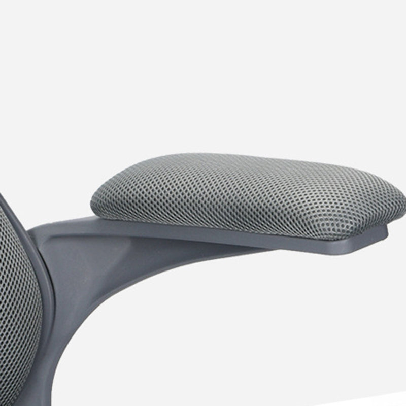 Modern Desk Chair Mesh Conference Chair High-Back Chair in Gray Clearhalo 'furn' 'furn_office_chair' 'Furniture' 'Office Chairs' 'Office Furniture' 'office_chair' 6424021