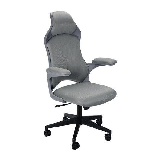 Modern Desk Chair Mesh Conference Chair High-Back Chair in Gray Clearhalo 'furn' 'furn_office_chair' 'Furniture' 'Office Chairs' 'Office Furniture' 'office_chair' 6424023