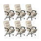 Modern Faux Leather Executive Chair High Back Swivel Office Chair 6 Piece Set Clearhalo 'furn' 'furn_office_chair' 'Furniture' 'Office Chairs' 'Office Furniture' 'office_chair' 6424031