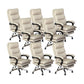 Modern Faux Leather Executive Chair High Back Swivel Office Chair 8 Piece Set Clearhalo 'furn' 'furn_office_chair' 'Furniture' 'Office Chairs' 'Office Furniture' 'office_chair' 6424033