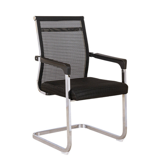 Sedia da scrivania contemporanea da 19 "sedia a braccio fisso senza ruote.