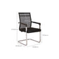 19" Wide Contemporary Desk Chair No Wheels Fixed Arms Office Chair