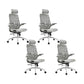 Contemporary Tilt Mechanism Microfiber Chair Task High Back Swivel Chair