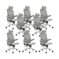 Contemporary Tilt Mechanism Microfiber Chair Task High Back Swivel Chair