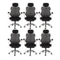 Contemporary Desk Chair Breathable AirGrid Black Office Chair