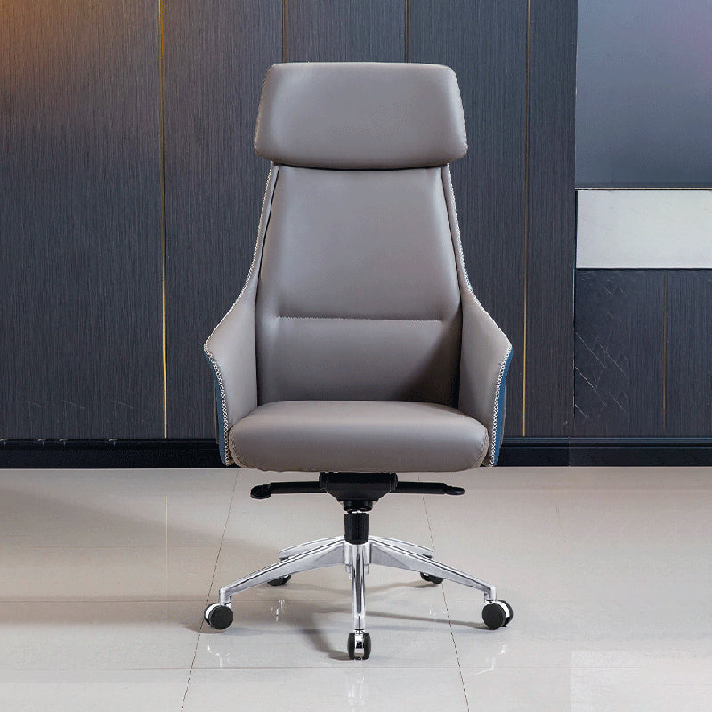 Modern Faux Leather Managers Chair High Back Office Executive Chair Clearhalo 'furn' 'furn_office_chair' 'Furniture' 'Office Chairs' 'Office Furniture' 'office_chair' 6424122