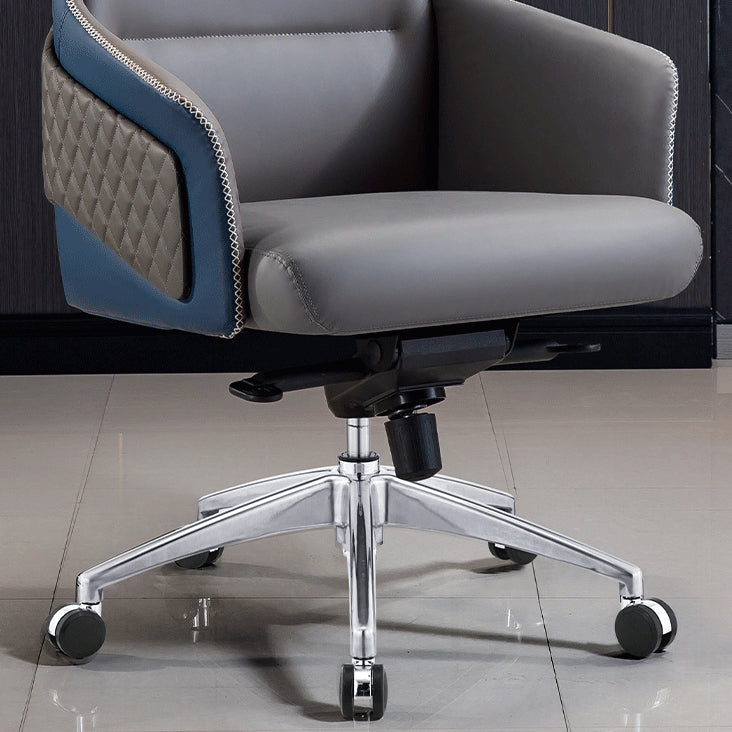 Modern Faux Leather Managers Chair High Back Office Executive Chair Clearhalo 'furn' 'furn_office_chair' 'Furniture' 'Office Chairs' 'Office Furniture' 'office_chair' 6424127