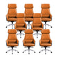 Modern Faux Leather Managers Chair High Back Office Executive Chair Orange 8 Piece Set Clearhalo 'furn' 'furn_office_chair' 'Furniture' 'Office Chairs' 'Office Furniture' 'office_chair' 6424128