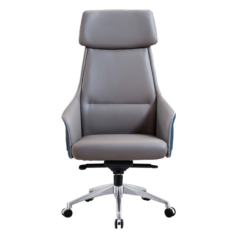 Modern Faux Leather Managers Chair High Back Office Executive Chair Clearhalo 'furn' 'furn_office_chair' 'Furniture' 'Office Chairs' 'Office Furniture' 'office_chair' 6424129