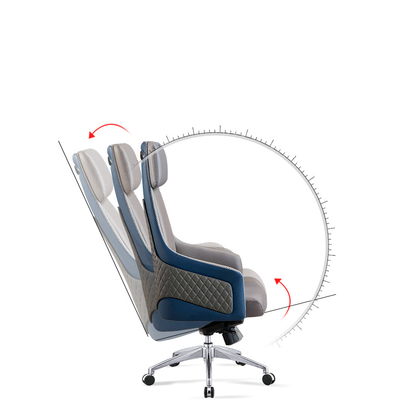 Modern Faux Leather Managers Chair High Back Office Executive Chair Clearhalo 'furn' 'furn_office_chair' 'Furniture' 'Office Chairs' 'Office Furniture' 'office_chair' 6424138