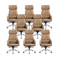 Modern Faux Leather Managers Chair High Back Office Executive Chair Brown 8 Piece Set Clearhalo 'furn' 'furn_office_chair' 'Furniture' 'Office Chairs' 'Office Furniture' 'office_chair' 6424139