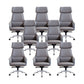 Modern Faux Leather Managers Chair High Back Office Executive Chair Gray 8 Piece Set Clearhalo 'furn' 'furn_office_chair' 'Furniture' 'Office Chairs' 'Office Furniture' 'office_chair' 6424143