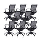 17" Wide Contemporary Desk Chair Breathable AirGrid Office Chair Black 8 Piece Set Clearhalo 'furn' 'furn_office_chair' 'Furniture' 'Office Chairs' 'Office Furniture' 'office_chair' 6424154